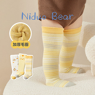 尼多熊婴儿长筒袜秋冬棉袜新生儿过膝袜不勒无骨宝宝长袜子护膝袜