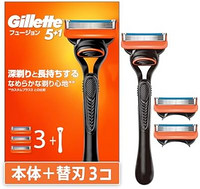 Gillette 吉列 男士手动剃须刀 主机（带 3 个替换刀片） 超薄 5 刃贴面剃须刀