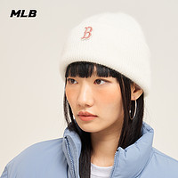 MLB 官方 男女情侣纯色毛线帽休闲果冻色针织冷帽23冬季新款BNM01