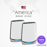 NETGEAR 美国网件 网件RBK852旗舰WiFi6三频Mesh路由器AX6000大户型别墅orbi千兆高速组网全屋wifi