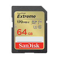 SanDisk 闪迪 SD卡64G/128G/256G 内存卡佳能单反相机摄像机存储卡