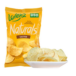 Lorenz 劳仑兹 德国劳仑兹进口膨化海盐原味薯片100g休闲零食膨化薯条食品小吃