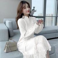 BTTKDL 立领针织连衣裙女秋冬新款