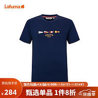 Lafuma 乐飞叶 户外春季纯棉百搭圆领T恤UPF40+防紫外线短袖男 LMTS2BS60