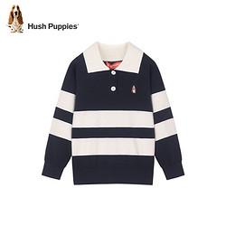 29元】暇步士男童装_hush puppies 暇步士 儿童时尚条纹polo针织衫
