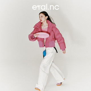 eral nc 漫游001 eral nc廓形感短款羽绒服女冬保暖宽松面包服