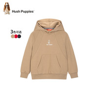 暇步士 童装男女童卫衣连帽装大童儿童卫衣柔软舒适毛圈时尚 藏蓝 105cm