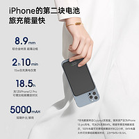 CozyNut 美国Cozynut磁吸无线充电宝Magsafe适用iPhone14/13苹果12promax超薄迷你小巧便携手机移动电源