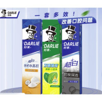 抖音超值购：DARLIE 好来 牙膏（竹炭深洁140g+超白140g+茉莉白茶140g）