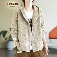 子牧棉麻 女士棉衣外套 Z23DA003066
