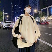 oyy 连帽卫衣男款2023秋季美式复古帽衫潮牌潮流宽松百搭休闲外套