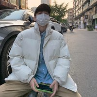 oyy 棉衣男2021新款面包服港风宽松立领棉服潮棉袄外套