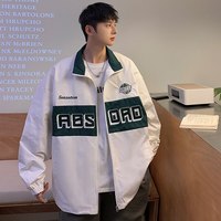 oyy 2022秋季日常美式拼色外套男学院风运动夹克