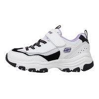 SKECHERS 斯凯奇 大童鞋复古撞色运动鞋魔术贴熊猫鞋缓震轻便休闲鞋