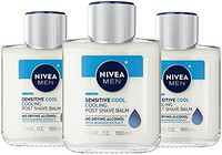 NIVEA 妮维雅 MEN 敏感凉爽须后膏，含维生素 E、洋甘菊和海藻提取物，3 瓶装