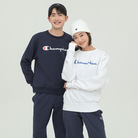 网球穿搭美国Champion运动宽松加绒卫衣男女秋冬保暖文