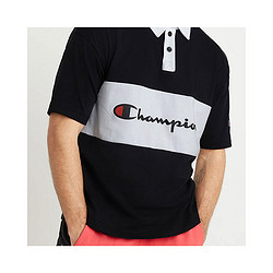 Champion 网球穿搭 草写大Logo男士短袖PoloT恤