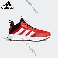 阿迪达斯 （adidas）OWNTHEGAME男团队款实战篮球运动鞋 红_白_黑 44 270mm