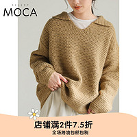 selectMOCA SELECT MOCA秋冬针织翻领纯色毛衣百搭保暖舒适日本直邮20001070