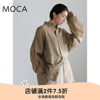 SELECTMOCA 透视设计日系时尚百搭薄款衬衫30001342