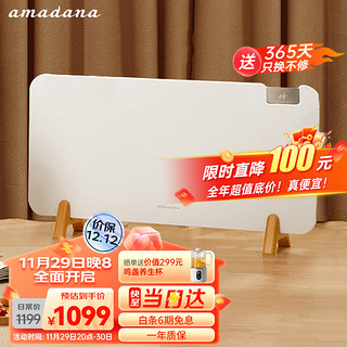 Amadana 艾曼达取暖器家用大面积恒温省电欧式快热炉壁挂立式两用浴室取暖神器HC08