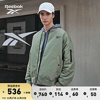 Reebok锐步男女款JKT/PAD美式梭织夹棉棒球夹克 23REF201UGL2 A/L