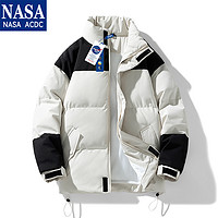 NASA ACDC 冬季新款拼色立领防寒加厚羽绒棉服