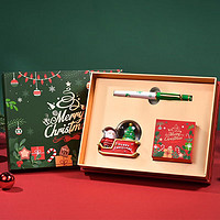 DUKE 公爵 钢笔墨水礼盒套装 DK01#圣诞雪车水晶球套装（绿色钢笔）