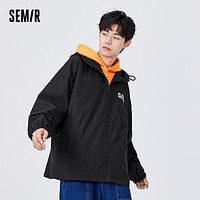 Semir 森马 男外套oversize字母印花夹克时尚百搭10-9122108149