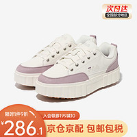 FILA 斐乐 女鞋休闲运动帆布鞋 白紫 240/250