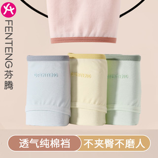 FENTENG 芬腾 女纯棉中腰内裤 少女款 4条装