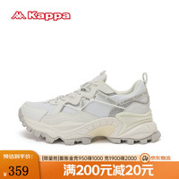 Kappa 卡帕 女鞋运动鞋女冬百搭老爹鞋潮流跑步鞋子女 韩国白 35