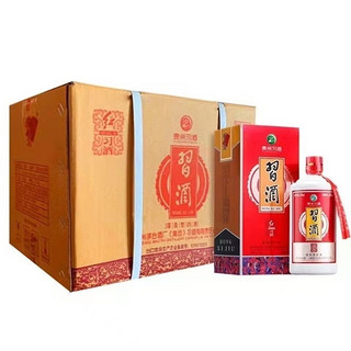 XIJIU 习酒 红习酒500ml 53度酱香型婚礼白酒 2021年产原封整箱6盒装