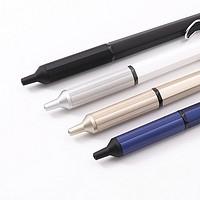 uni 三菱铅笔 三菱（uni）按制圆珠笔金属笔握原子笔0.38mm 低重心办公商务用中油笔 SXN-1003  极细0.28mm
