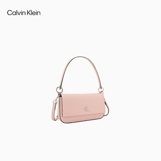 卡尔文·克莱恩 Calvin Klein 女包24春季时尚小众翻盖可拆卸肩带单肩斜挎腋下包DH3507 665-藕荷粉 OS