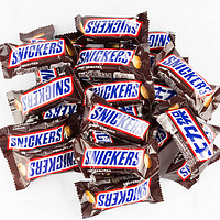 抖音超值购：SNICKERS 士力架 花生夹心巧克力300g充饥花生夹心能量棒休闲零食散装