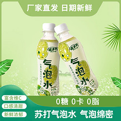 Hidolly 百多利 小青柠气泡水0卡0脂肪无糖300ml网红夏日饮品饮料整箱8瓶好看好喝