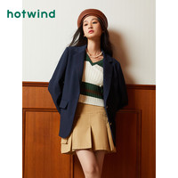 热风 hotwind秋季女士复古宽松外套F21W3301