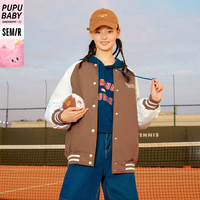 【奶噗噗系列】森马 Semir棉服女三防棒球领2022冬oversize厚棉衣潮
