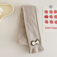 瑄妮薇 秋季女童打底裤荷叶边蝴蝶结儿童九分裤中小童外穿弹力裤子