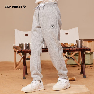 Converse匡威童装男童长裤秋季卫裤儿童针织休闲运动裤子 岩岭灰(冬季加绒) 130/56(7)