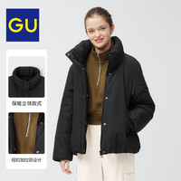 GU极优女装HEAT PADDED立领女士棉衣冬棉服外套347802