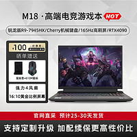 外星人（Alienware）2023全新 m18 R1 高端电竞游戏本笔记本电脑 18英寸锐龙系列 R9-7945HX/64G+4T/4090 星辰黑 2560x1600-165HZ 机械键盘