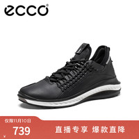 爱步(ECCO)*运动鞋男时尚轻便缓震跑步鞋 适动360 黑色82133451094 41