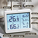 deli 得力 温度计壁挂电子温湿度计室内家用数显高精度精准婴儿房温度表