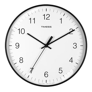 TIMESS 挂钟 钟表客厅家用创意简约时钟静音石英钟表挂墙时尚个性卧室时钟 CH01-2