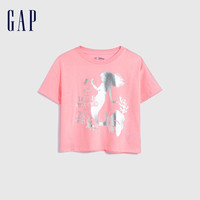 【迪士尼联名】Gap女童短袖671570儿童装洋气T恤