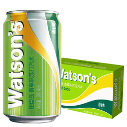 watsons 屈臣氏 苏打汽水 香草味  气泡饮料  330ml*24罐