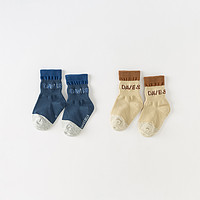 戴维贝拉 儿童短袜冬男童运动袜子中大童透气弹力袜童袜