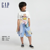 【盲盒T】Gap男童LOGO纯棉短袖上衣670340儿童装T恤